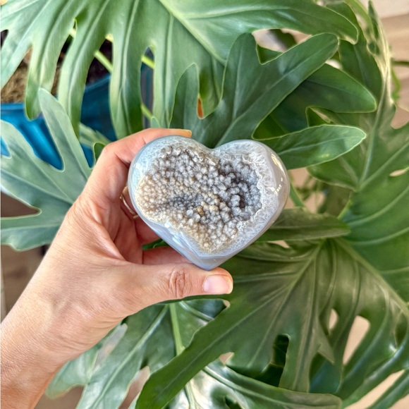 Agate Druzy Heart - Picture 7 of 8